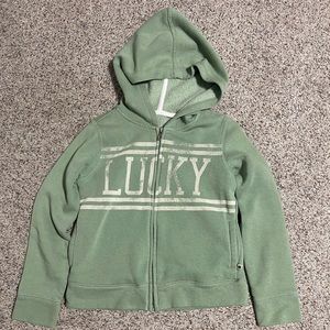 Lucky Kids Small Light Green Hoodie